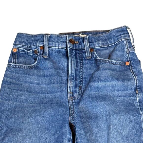 Madewell The Perfect Vintage Full-Length Jean Distressed Wash Blue Denim Size 25 - Picture 2 of 12